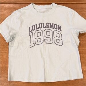 Lululemon Cream 1998 Graphic Tee